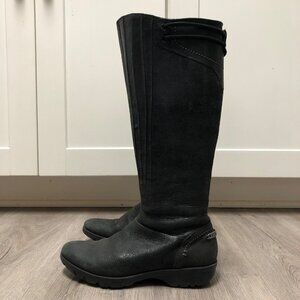 Merrell Women's Size 6.5 Black Leather 'Vera Peak' Boots Equestrian Riding Boots